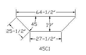 45C1 overall height 20"