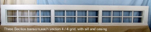 Transom 3 Section 4/4 lites
