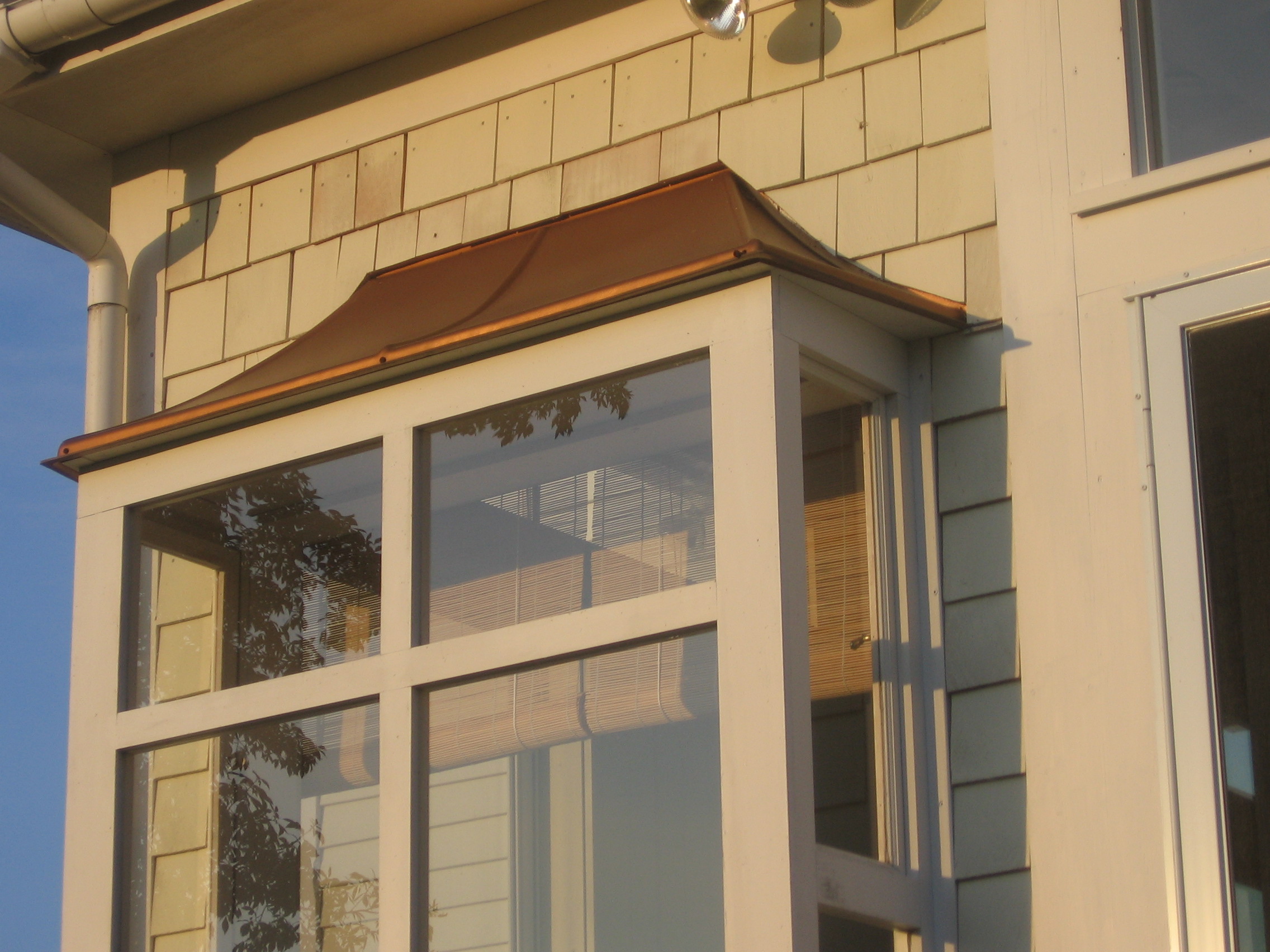 Porch canopy side view